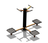Уличный тренажер "Твистер тройной" УТ337 в Кургане