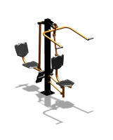 Уличный тренажер "Верхняя тяга Жим ногами" УТ322 в Кургане