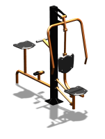 Уличный тренажер "Жим от груди Вело" УТ321 в Кургане