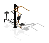 Уличный тренажер "Верхняя тяга Вело" УТ340 в Кургане