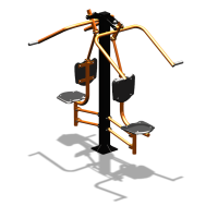 Уличный тренажер  "Верхняя тяга двойная"  УТ207 в Кургане