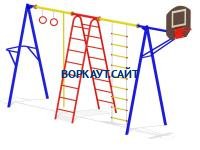 Гимнастический комплекс с баскетбольным щитом МАФ 3001 в Кургане