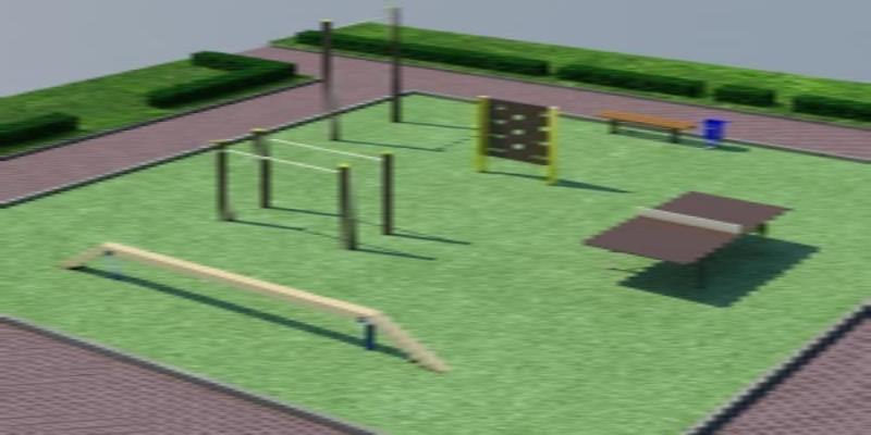 Проект спортплощадки мини спорт  в Кургане