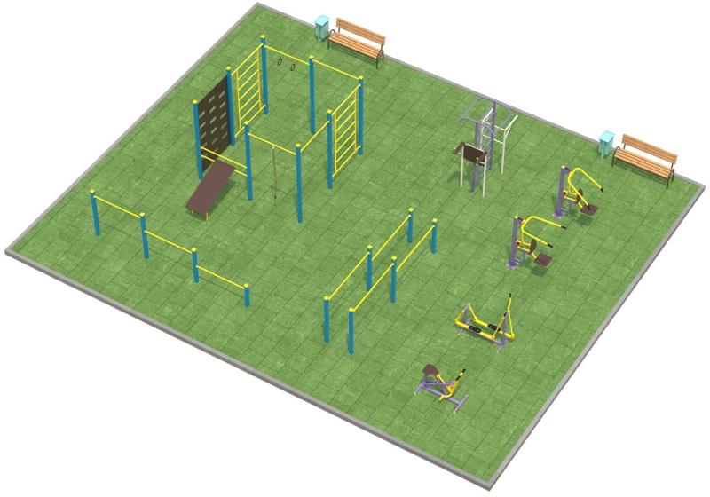 Проект спортплощадки 150 метров в Кургане в Кургане