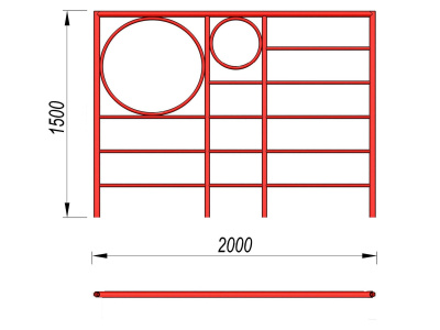 Шведская стенка с кольцами МАФ 3502 в Кургане