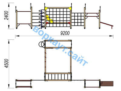 Детский спортивный комплекс ДСК 3102 в Кургане