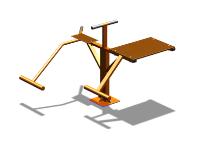 Уличный тренажер "Пресс Гиперэкстензия" УТ327 в Кургане