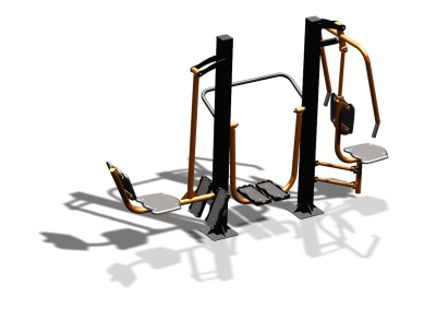 Уличный тренажер "Жим ногами Шагомер Жим от груди" УТ333 в Кургане
