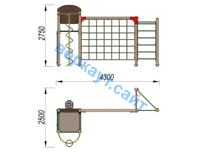 Детский спортивный комплекс Игровой ДСК 3111 в Кургане Детский спортивный комплекс Игровой ДСК 3111 в Кургане