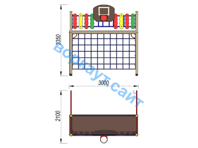 Детский спортивный комплекс ДСК 3101 в Кургане