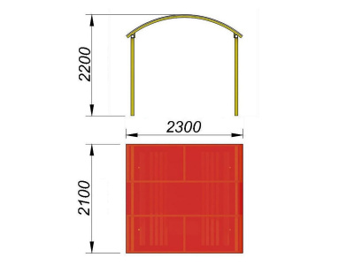 Навес судейский МАФ 4004 в Кургане