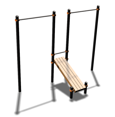 Воркаут турники со скамьей для пресса ВС-27 в Кургане