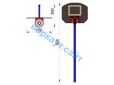 Баскетбольный щит СИО 3510 в Кургане