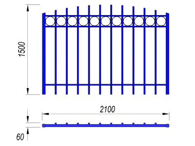 Ограждение спортивной площадки МАФ 5005 в Кургане