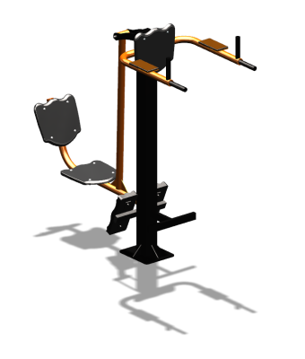 Уличный тренажер "Жим ногами Брусья Пресс" УТ329 в Кургане