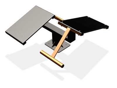 Уличный тренажер  "Скамья для пресса двойная"   УТ213 в Кургане