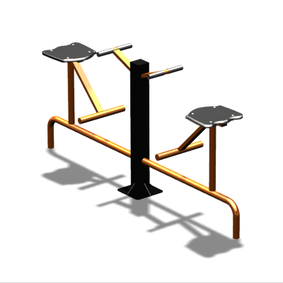 Уличный тренажер  "Твистер сидя двойной"   УТ216 в Кургане