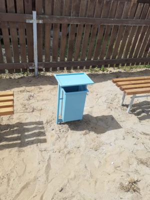 Урна с крышкой МАФ 1631 в Кургане