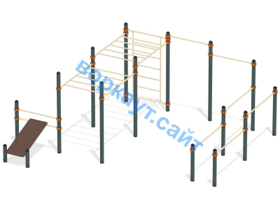 Спортивный комплекс воркаут ВС-50 в Кургане