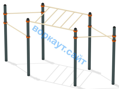 Турник разноуровневый с рукоходом ВС-26 в Кургане