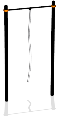 Турник с гимнастическим канатом ВС-34 в Кургане