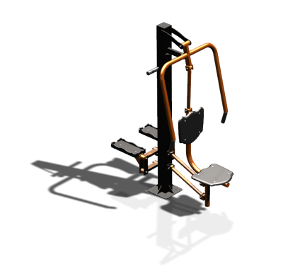 Уличный тренажер "Жим от груди Степпер" УТ342 в Кургане