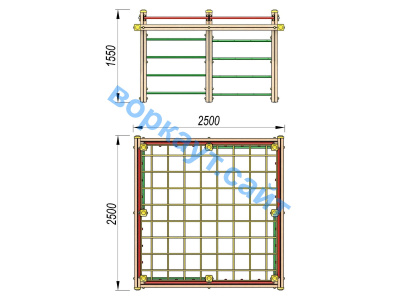 Детский спортивный комплекс ДСК 3109 в Кургане