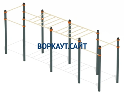 Воркаут рукоход с турниками ВС-23 в Кургане
