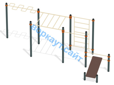 Спортивный комплекс воркаут ВС-45 в Кургане