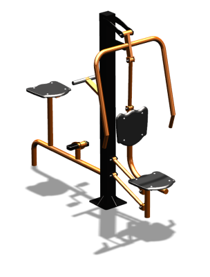 Уличный тренажер "Жим от груди Вело" УТ321 в Кургане