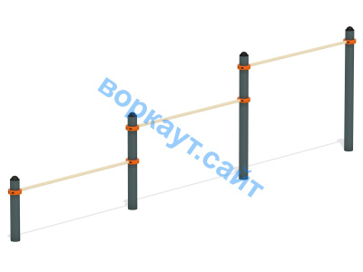 Каскад турников тройной ВС-6 в Кургане