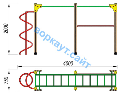 Детский спортивный комплекс ДСК 3104 в Кургане
