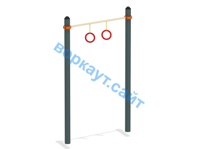 Турник с кольцами ВС-7 в Кургане Турник с кольцами ВС-7 в Кургане