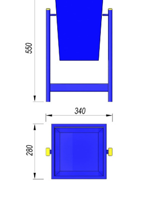 Урна МАФ 1630 в Кургане