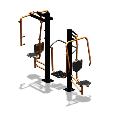 Уличный тренажер "Жим от себя Шагомер Баттерфляй" УТ303 в Кургане