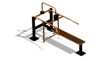 Силовой уличный тренажер  "Горизонтальный жим"  УТ402 в Кургане
