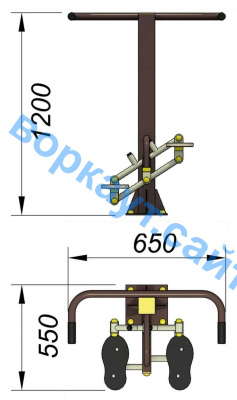 Уличный тренажер "Балансир" УТ 007 в Кургане