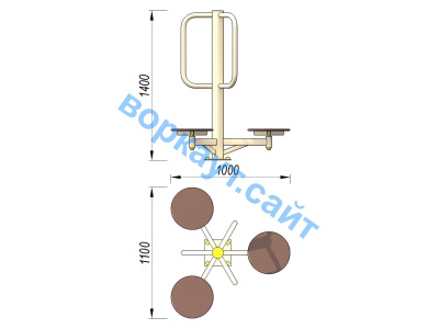 Уличный тренажер Орбита УТ 011 в Кургане