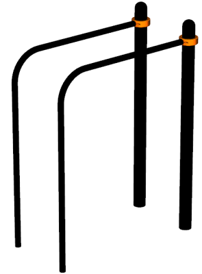 Воркаут брусья приставные ВС-39 в Кургане