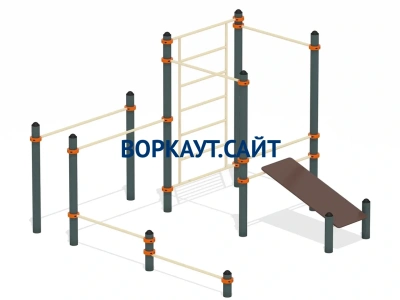 Спортивный комплекс воркаут ВС-43 в Кургане