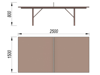 Теннисный стол МАФ 3517 в Кургане