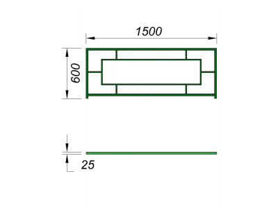 Ограждение площадки МАФ 5000 в Кургане