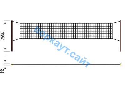 Волейбольные стойки СИО 3515 в Кургане