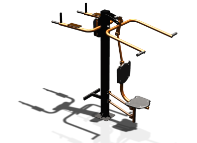 Уличный тренажер "Верхняя тяга Брусья Пресс" УТ339 в Кургане