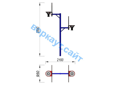 Баскетбольный щит двойной СИО 3511 в Кургане